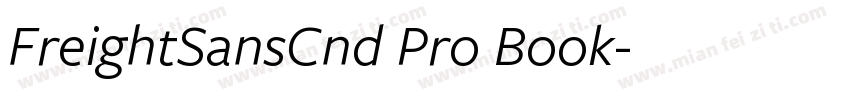 FreightSansCnd Pro Book字体转换